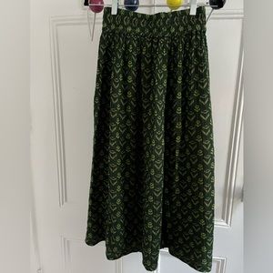 Ace&Jig Rara skirt in Fern, size xs-medium, reversible